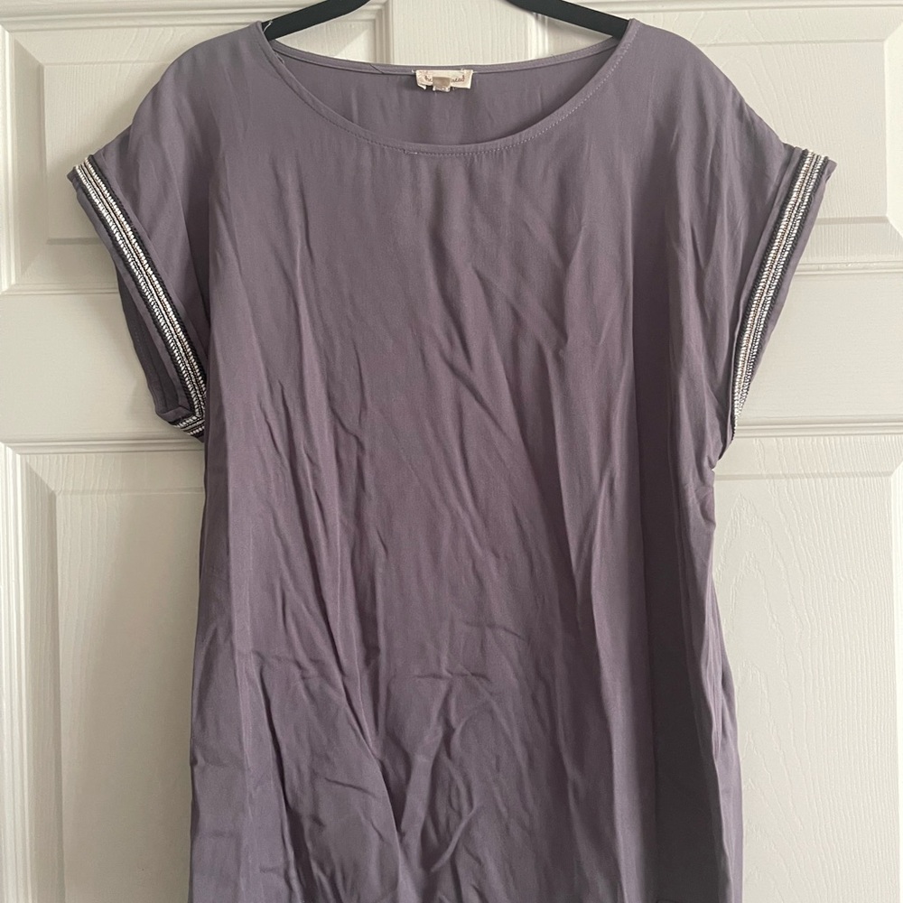 Hem & Thread Purple Short Sleeve Tee